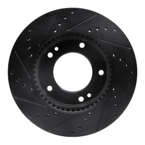 Kia Sorento Brake Rotor (1) - Front Right - R1 Concepts - Drilled & Slotted - Black - `07-`09 Kia Sorento Brake Rotor (1) - Front Right - R1 Concepts - Drilled & Slotted - Black - `07-`09